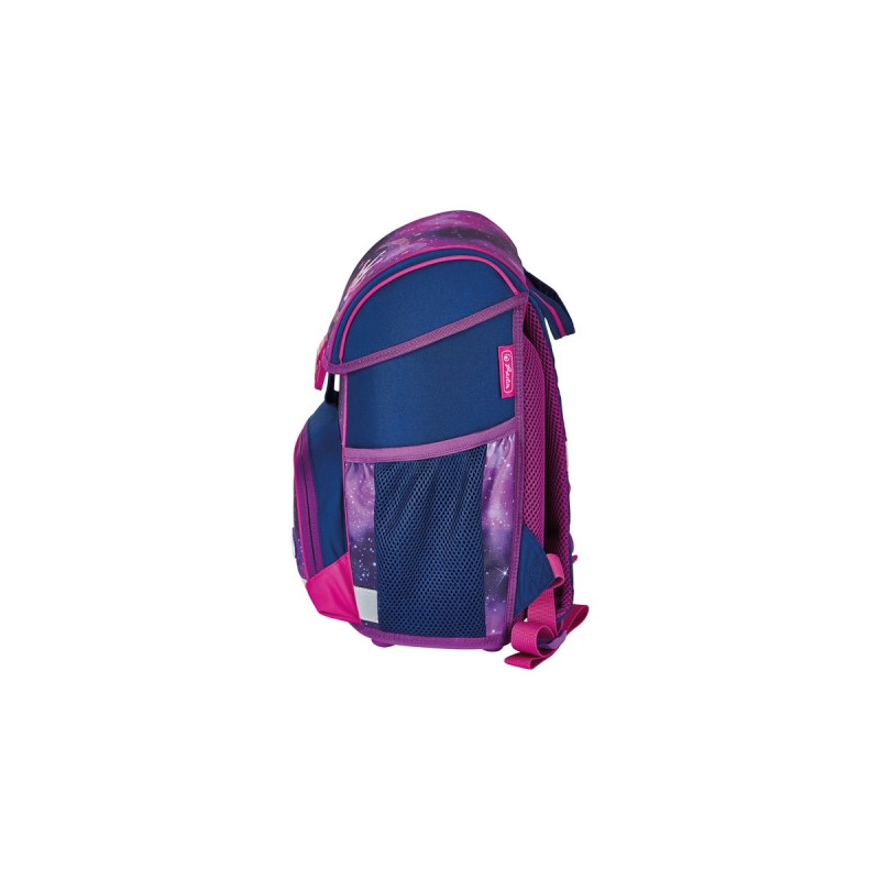 Herlitz Loop Plus Galaxy Princess, Schulranzen(lila, inkl. 16 tlg. Schüleretui, Faulenzermäppchen, Sportbeutel)