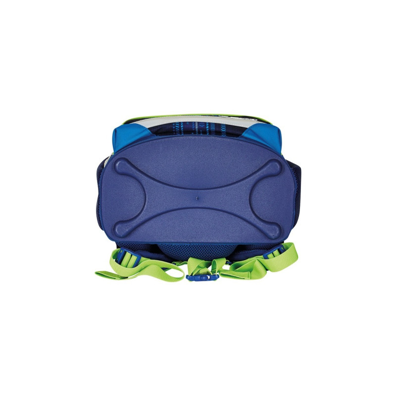 Herlitz Loop Plus Soccer, Schulranzen(blau, inkl. 16 tlg. Schüleretui, Faulenzermäppchen, Sportbeutel)