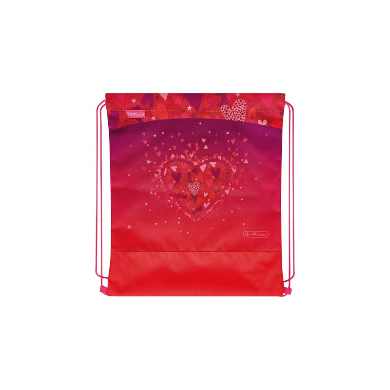 Herlitz Loop Plus Sweet Hearts, Schulranzen(rot, inkl. 16 tlg. Schüleretui, Faulenzermäppchen, Sportbeutel)