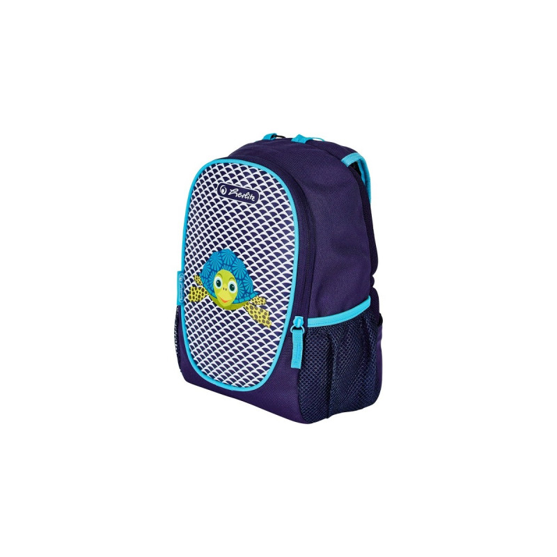 Herlitz Rookie Cute Animals Turtle, Rucksack(lila/neon-blau)