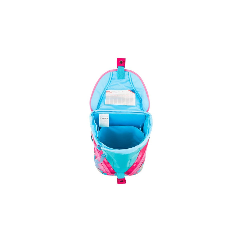 Herlitz SoftLight Plus GreenLine Pink Bubbles, Schulranzen(pink/hellblau, inkl. befülltem 16 tlg. Schüleretui, Faulenzermäppchen, Sportbeutel)