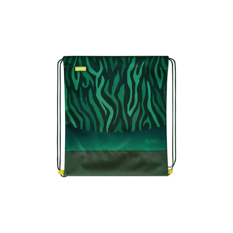 Herlitz SoftLight Plus Jungle, Schulranzen(grün/dunkelgrün, inkl. befülltem 16 tlg. Schüleretui, Faulenzermäppchen, Sportbeutel)