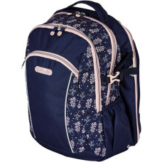 Herlitz Ultimate Blossom, Rucksack(dunkelblau/rosa)
