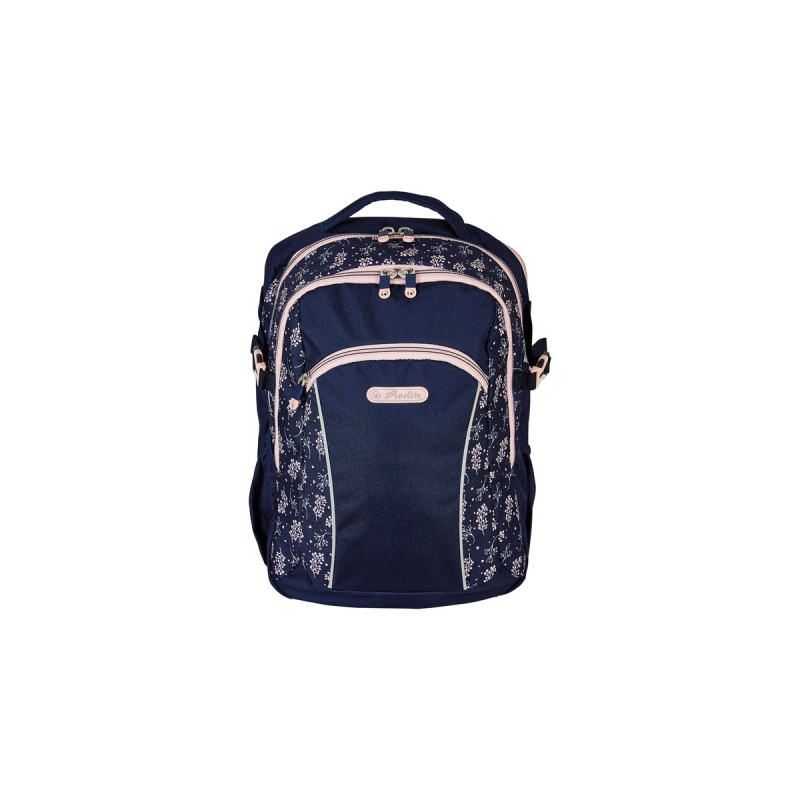 Herlitz Ultimate Blossom, Rucksack(dunkelblau/rosa)