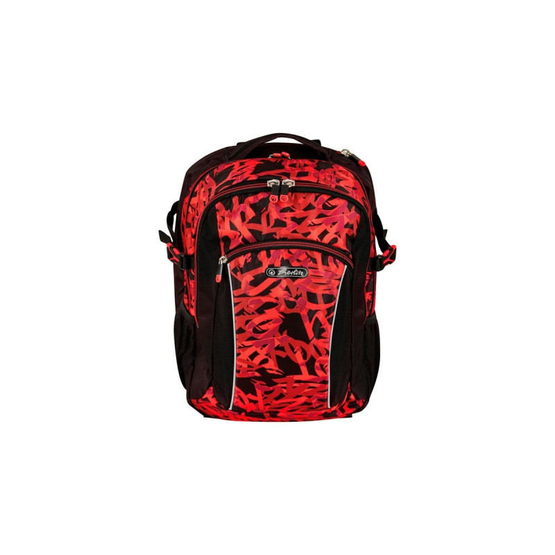 Herlitz Ultimate Graffiti, Rucksack(rot/schwarz)