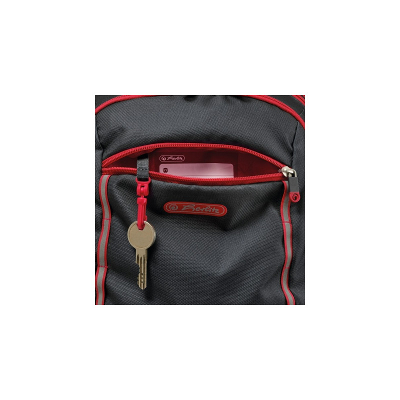 Herlitz Ultimate, Rucksack(schwarz/rot)