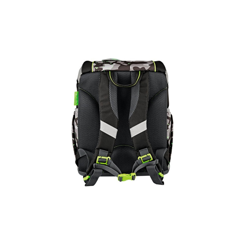 Herlitz UltraLight Plus Camo Dragon, Schulranzen(grau/braun, inkl. 16 tlg. Schüleretui, Faulenzermäppchen, Sportbeutel)