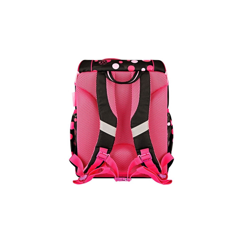 Herlitz UltraLight Plus Cats & Dots, Schulranzen(pink/braun, inkl. 16 tlg. Schüleretui, Faulenzermäppchen, Sportbeutel)