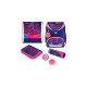 Herlitz UltraLight Plus Tropical Chill, Schulranzen(pink/blau, inkl. 16 tlg. Schüleretui, Faulenzermäppchen, Sportbeutel)