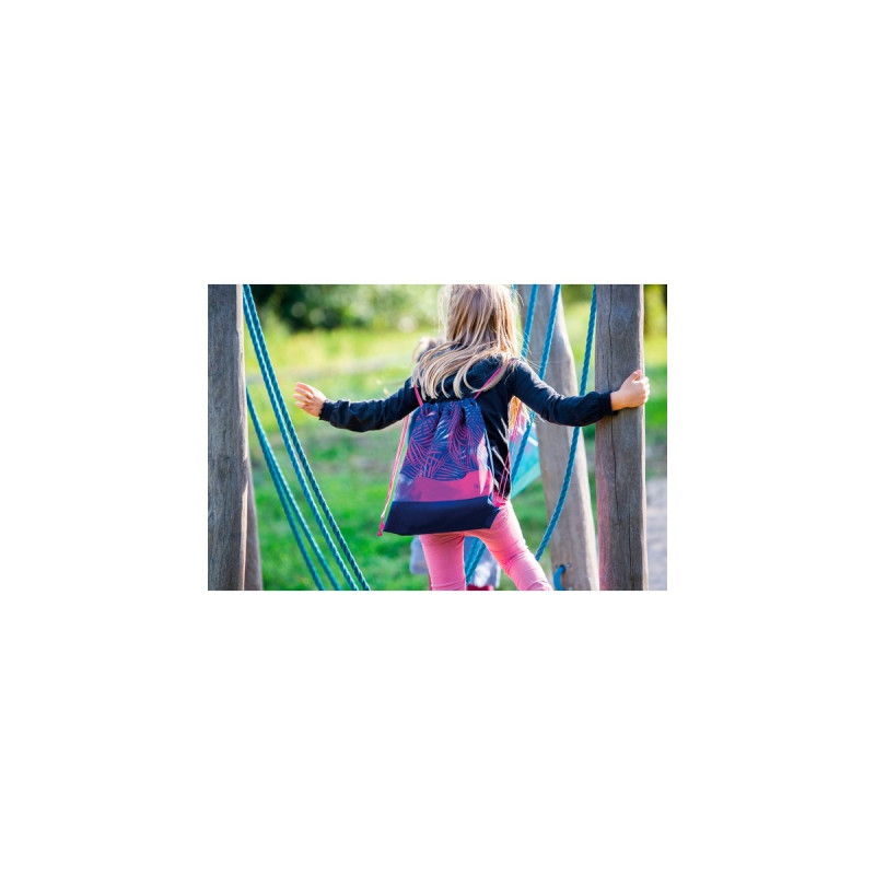 Herlitz UltraLight Plus Tropical Chill, Schulranzen(pink/blau, inkl. 16 tlg. Schüleretui, Faulenzermäppchen, Sportbeutel)