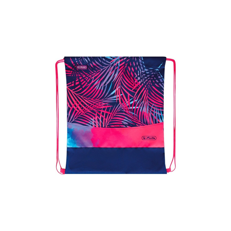 Herlitz UltraLight Plus Tropical Chill, Schulranzen(pink/blau, inkl. 16 tlg. Schüleretui, Faulenzermäppchen, Sportbeutel)