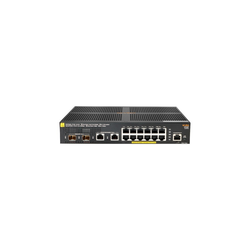 Hewlett Packard Enterprise Aruba 2930F 12G PoE+, Switch(139W PoE+ Budget)