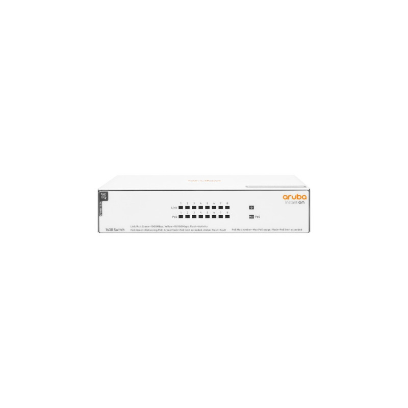 Hewlett Packard Enterprise Aruba Instant On 1430 8G 64W PoE, Switch