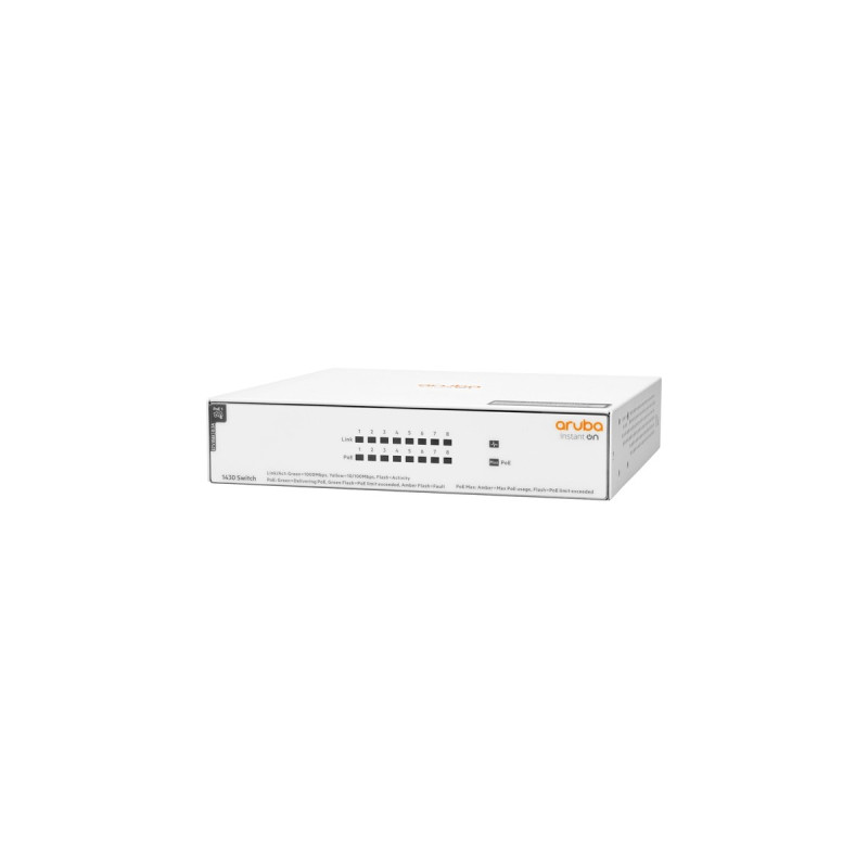 Hewlett Packard Enterprise Aruba Instant On 1430 8G 64W PoE, Switch