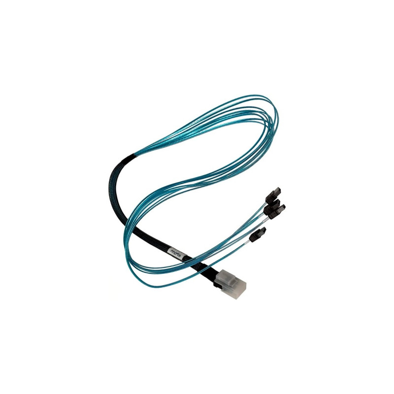 4x SATA(schwarz, 1 Meter)