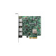 HighPoint RocketU 1244A PCIe 3.0 x8 4x10GB/s, USB-Controller