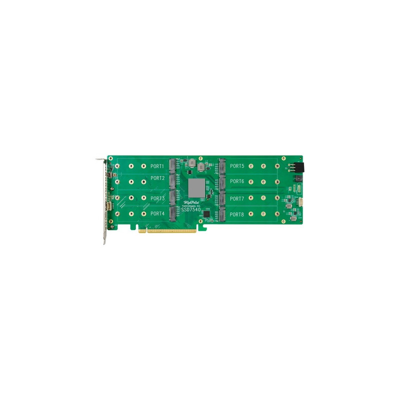 HighPoint Rocket 1508 8x M.2 Port zu PCIe 4.0 x16 NVMe HBA C, Schnittstellenkarte