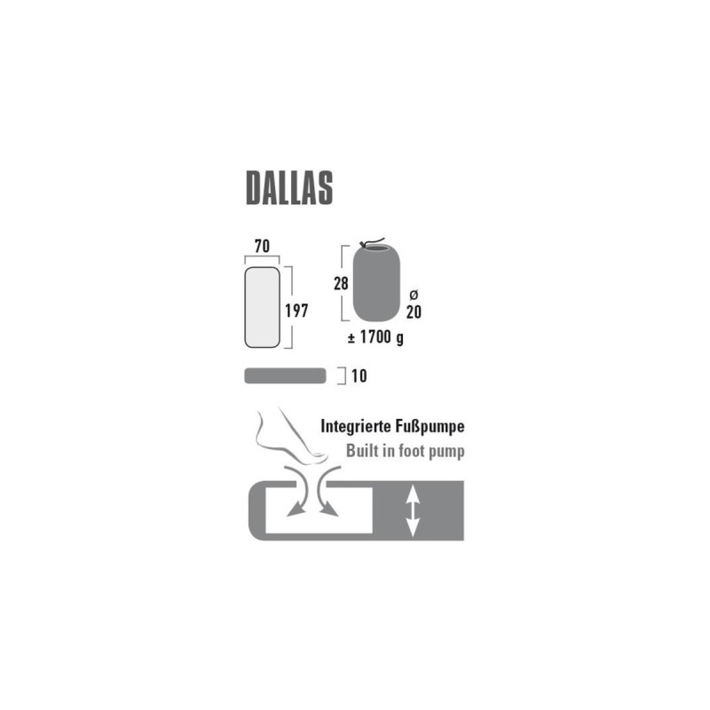 High Peak Camping-Luftmatratze Dallas 41032(citronelle)