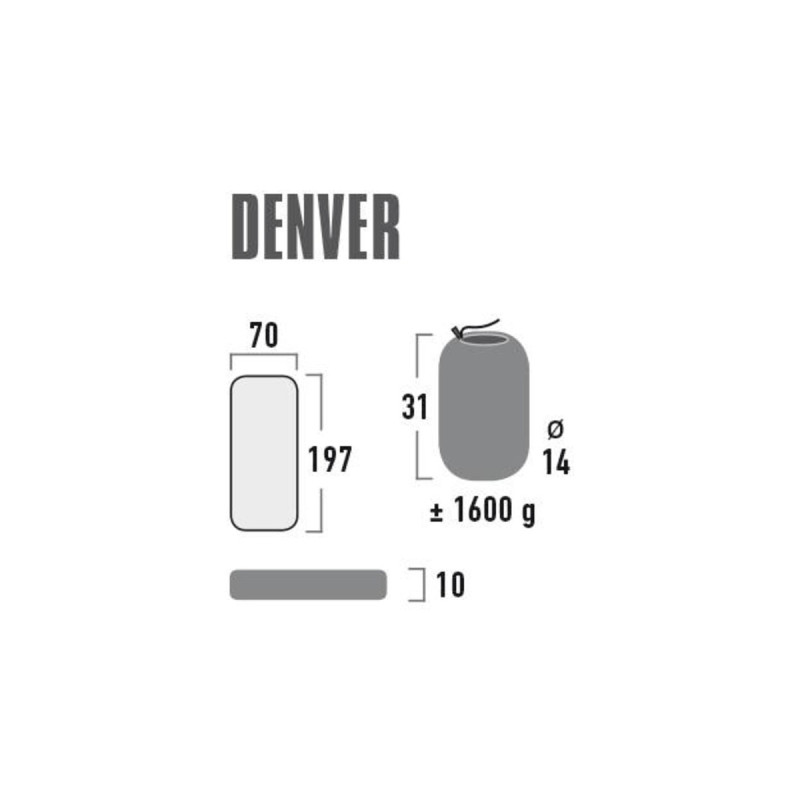 High Peak Camping-Luftmatratze Denver 41027(citronelle)