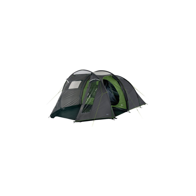 High Peak Familien-Tunnelzelt Ancona 5.0(dunkelgrau/grün, Modell 2022)