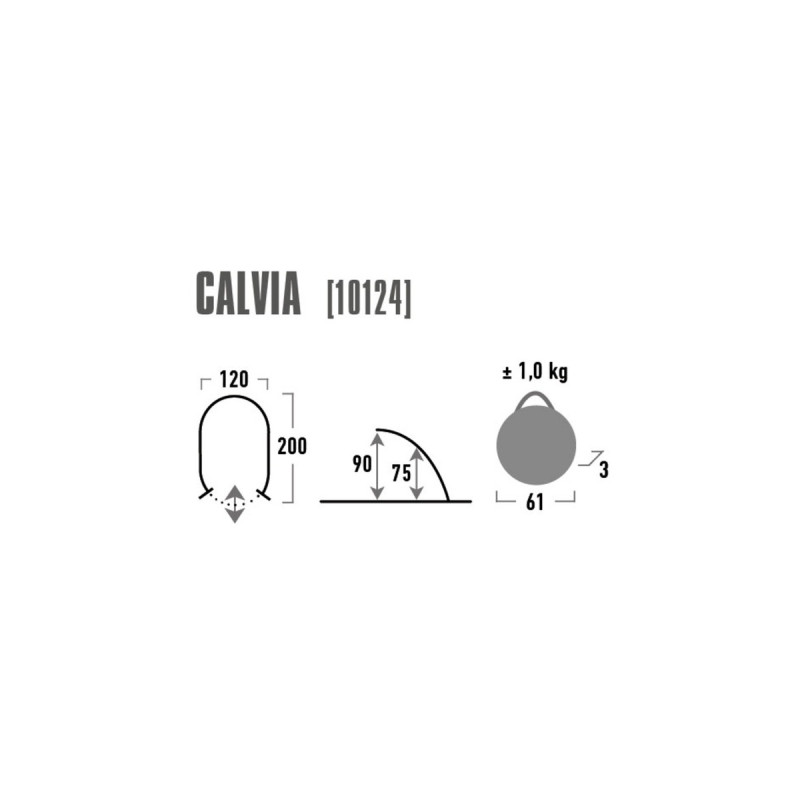 High Peak Pop-Up Strandmuschel Calvia, Zelt(blau/grau)