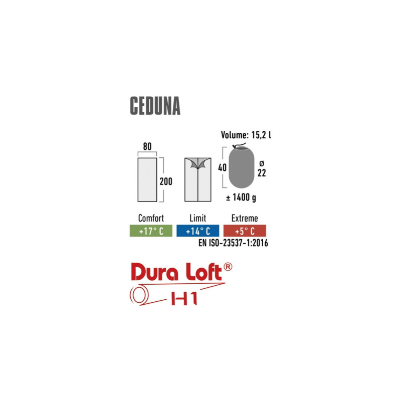 High Peak Schlafsack Ceduna(blau/dunkelblau)