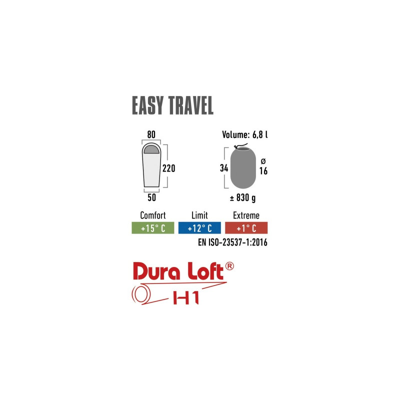 High Peak Schlafsack Easy Travel(blau/dunkelblau)