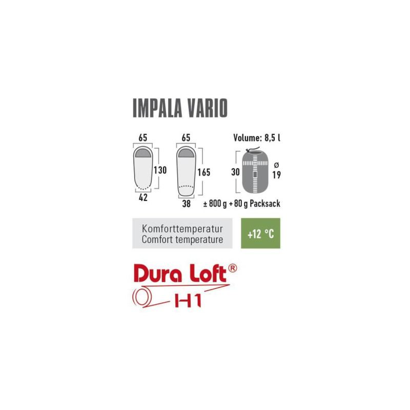 High Peak Schlafsack Impala Vario(grün/limette)