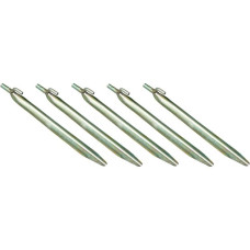 High Peak Stahl-Zelthering mit Haken, 6 Stück(24cm)