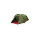 High Peak Tunnelzelt Kite 3 LW(grün/rot, mit Vorbau für Gepäck)