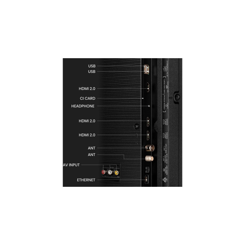 Hisense 50A6K, LED-Fernseher(127 cm (50 Zoll), schwarz, UltraHD/4K, Triple Tuner, HDR)