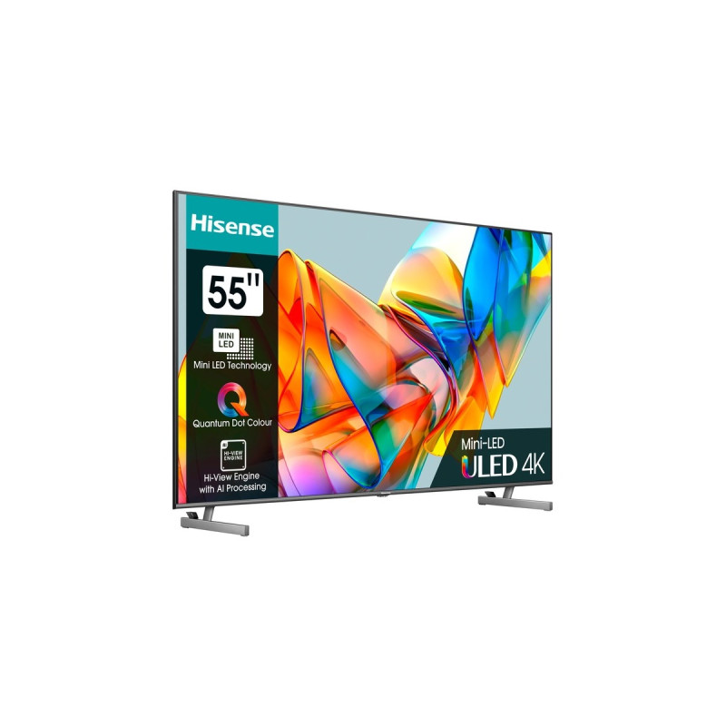 Hisense 55U6KQ, LED-Fernseher(139 cm (55 Zoll), anthrazit, UltraHD/4K, Triple Tuner, HDR10, WLAN, LAN, Bluetooth)