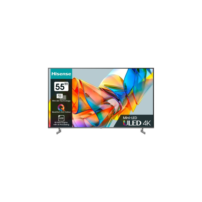 Hisense 55U6KQ, LED-Fernseher(139 cm (55 Zoll), anthrazit, UltraHD/4K, Triple Tuner, HDR10, WLAN, LAN, Bluetooth)