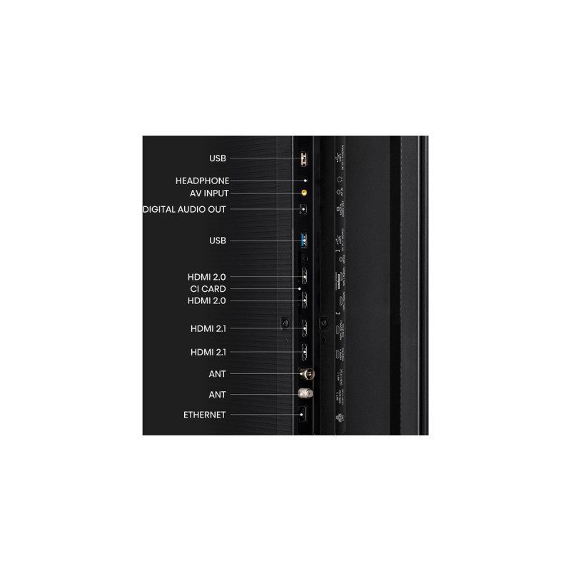 Hisense 65UXKQ, LED-Fernseher(164 cm (65 Zoll), schwarz, UltraHD/4K, Triple Tuner, AMD Free-Sync, 120Hz Panel)