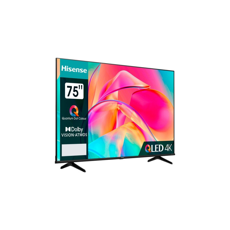 Hisense 75E77KQ PRO, LED-Fernseher(189 cm (75 Zoll), silber, UltraHD/4K, Triple Tuner, HDR10+, WLAN, LAN, Bluetooth, 120Hz Panel)