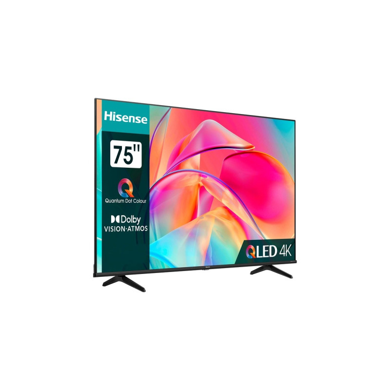 Hisense 75E77KQ, LED-Fernseher(189 cm (75 Zoll), schwarz, UltraHD/4K, Triple Tuner, HDR, Dolby Atmos)