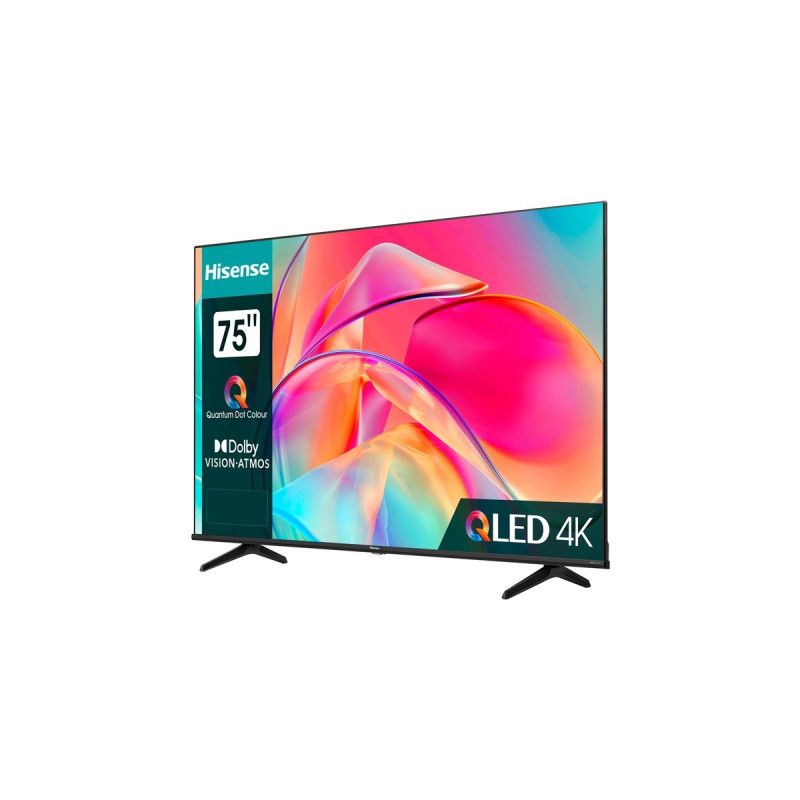 Hisense 75E77KQ, LED-Fernseher(189 cm (75 Zoll), schwarz, UltraHD/4K, Triple Tuner, HDR, Dolby Atmos)