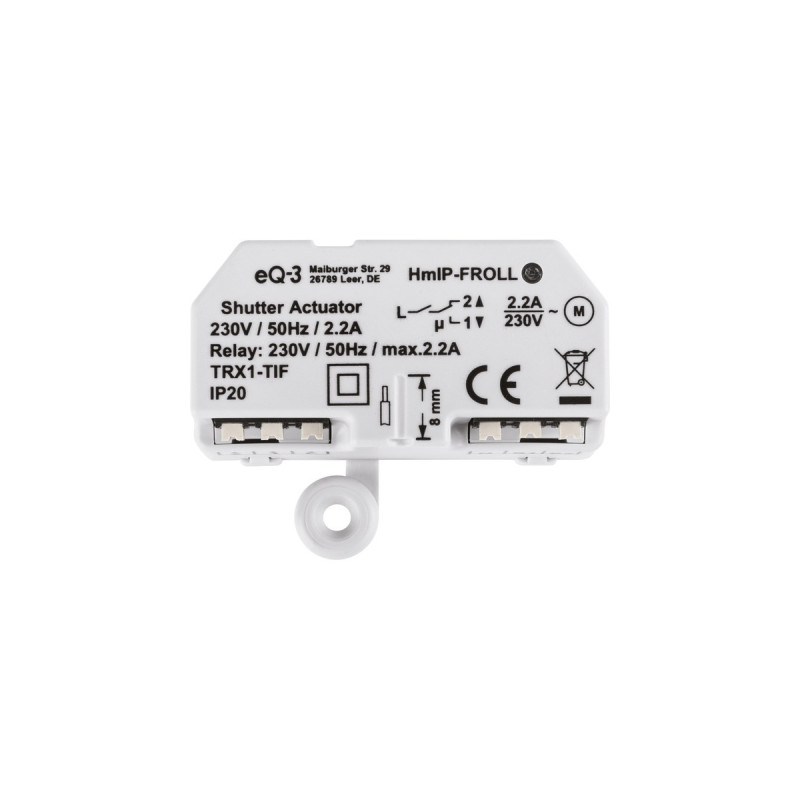 Homematic IP Smart Home Rollladenaktor Unterputz (HmIP-FROLL), Relais
