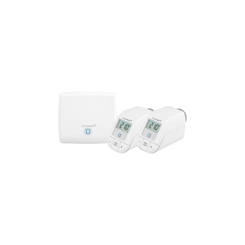 Homematic IP Starter Set Heizen (HmIP-SK16)(weiß, Homematic IP Access Point (HmIP-HAP), 2x Homematic IP Heizkörperthermostat - basic (HmIP-eTRV-B))