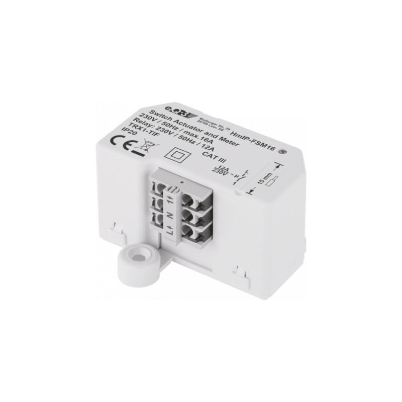 Homematic IP Unterputz-Schalt-Mess-Aktor, 16A (HmIP-FSM16), Schalter