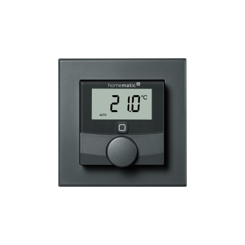 Homematic IP Wandthermostat mit Luftfeuchtigkeitssensor (HmIP-WTH-A)(anthrazit)