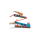 Hot Wheels 2-in-1 Rennbahn-Transporter, Spielfahrzeug(blau/orange)