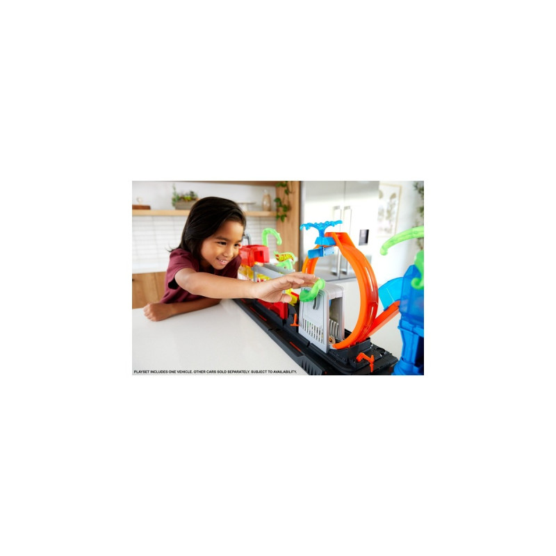 Hot Wheels City Color Reveal Ultimative Auto-Waschanlage Spielset, Spielgebäude(mehrfarbig)