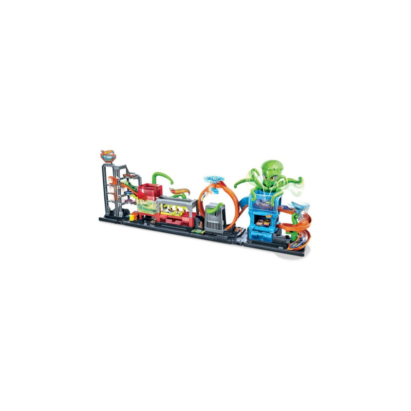 Hot Wheels City Color Reveal Ultimative Auto-Waschanlage, Spielgebäude
