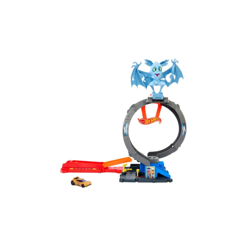 Hot Wheels City Nemesis Bat vs Tire Shop, Rennbahn