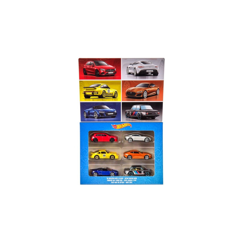 Hot Wheels European Car Culture Themed Multipack, Spielfahrzeug(6er-Pack)