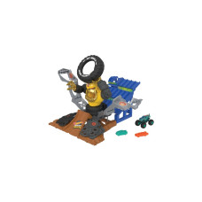 Hot Wheels Monster Truck Area World Championship: Mega Wrex v. Crushzilla, Spielfahrzeug(incl.1 Hot Wheels Monster Trucks 1:64 und 2 zerstörbare Autos)