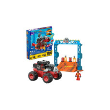 Hot Wheels Monster Trucks Bone Shaker Crash Set, Spielfahrzeug(151-teilig)