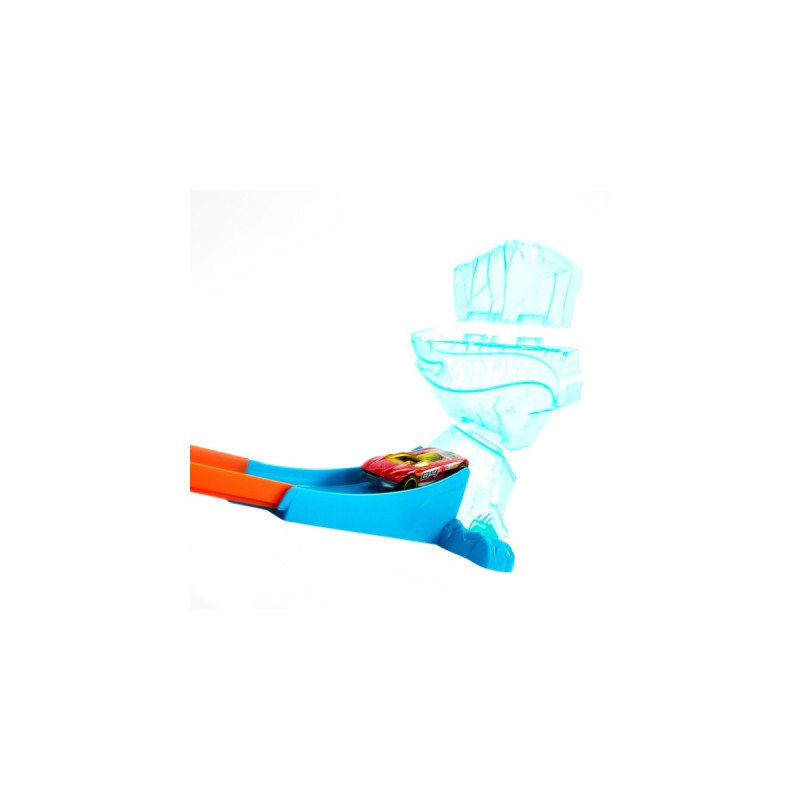 Hot Wheels Track Builder Ice Crash Pack, Rennbahn(inkl. 1 Spielzeugauto)