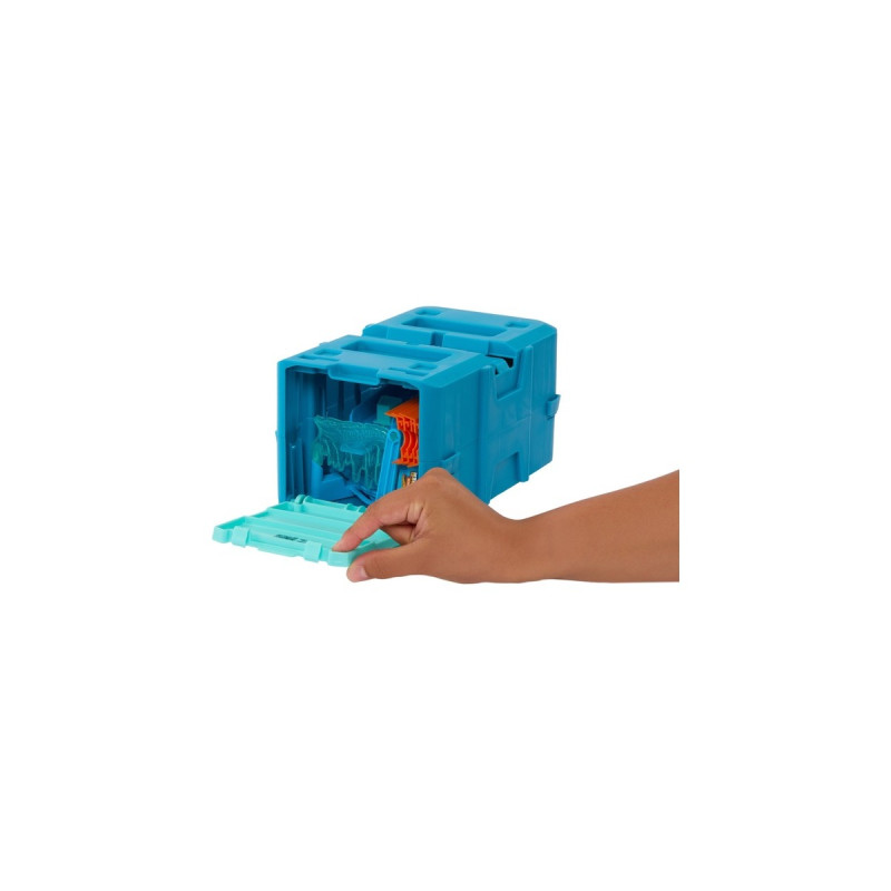 Hot Wheels Track Builder Ice Crash Pack, Rennbahn(inkl. 1 Spielzeugauto)